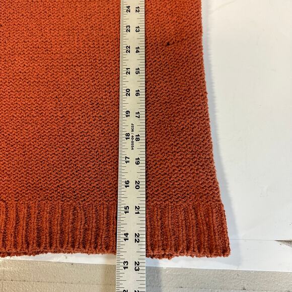 Lilla P Short Sleeve Knit Sweater Medium Orange - Picture 7 of 7